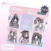 [Super completo] nuevos stickers domi bolsa de producto nuevo de 7 meses personaje de medio cuerpo stickers de forma especial bolsa de papel stickers de chica popular de ins