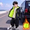 Ropa de Invierno para Niños Chaqueta Ligera de Algodón con Capucha Estilo Coreano Parka Acolchada Infantil Ropa Exterior para Niños Pequeños y Medianos Ropa de Algodón Cálida de Invierno Chaqueta