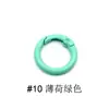 Anillo de Resorte de Aleación de Zinc Pintado, Hebilla Redonda Pequeña para Bolsos, Anillo Abierto para Joyería, Anillo de Resorte Pintado en Spray de Colores, Hebilla para Muñecas