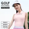 Pgm Golf Roupas Femininas Primavera e Verão Tops Polo Sem Manga para Tênis Camisetas Esportivas