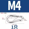 Hebilla de Cuerda Hebilla de Seguridad Acero Inoxidable 304 con Hebilla de Resorte Hembra Mosquetón Hebilla de Conexión de Cadena Hebilla de Resorte con Agujero para Anillo