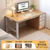 Estación de trabajo de escritorio para personal de oficina, juego de escritorio y silla para personal de oficina, escritorio ejecutivo, escritorio para computadora en casa, escritorio de escritura con cajones