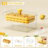 Forma de gelo congelado grau alimentício cubo de gelo doméstico com tampa pressionando cubo de gelo caseiro armazenamento caixa de gelo refrigerador fabricação de gelo