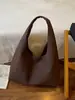 Bolsa Tote Grande de Cor Sólida Simples Estilo Coreano para Mulheres 2026 Nova Casual Versátil para o Dia a Dia Ombro Único Sob o Braço