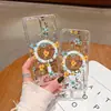 Artículo popular de comercio exterior: Funda Artística de Flor Amarilla Adecuada para Samsung S25 Ultra, Funda de Teléfono Estilo Fresco, Cubierta Protectora Magnética S24