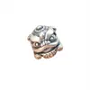 S999 Plata para el Pie Retro Palabra de Fortuna Pixiu Bestia Divina León Cuenta Despertadora Cuerda de Mano Tejida Collar Accesorios Hechos a Mano DIY