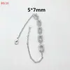 Pulsera de Cobre Puro Plateada en Plata 925 para Montaje de Piedras Preciosas DIY, Pulsera Plateada en Platino, Servicio de Procesamiento para Montaje de Piedras Preciosas en Blanco