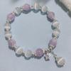 Nuevo Pulsera de Cerámica con Cuentas de Mariposa Estilo Chino Tendencia Nacional para Mujer, Joyería al por Mayor Estilo Antiguo Estilo Ins, Pulsera de Cuentas de la Suerte para Estudiantes
