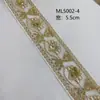Cinturón Hanfu Étnico de Poliéster con Lentejuelas de 5.5cm Encaje Antiguo Ropa para Mujer Cuello Puño Código de Barras