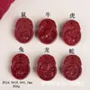 Colar Pingente Budista Queimando Zodíaco Cinnabar da Fidelity Pingente de Ouro Roxo de Alto Teor Areia Dourada Pingente dos Oito Deuses Guardiões