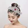 Jiaozhou Yangko tocado abanico apertura danza plaza danza cuadrada tocado de plaza danza clásica folclórica latina actuación de danza cuadrada por Mai Taibao