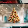 Pendente para Carro Árvore de Natal Nova Transfronteiriça Animal Acrílico Plano Presente de Feriado Decoração de Atmosfera Pingente Pingente