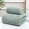 Envío Transfronterizo Toalla de Coral Fleece, Toalla de Espiga de Trigo, Toalla Absorbente para Adultos y Niños, Toalla Facial, Toalla de Baño Grande