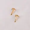 Broche de Alfinete com Cabeça Plana e Fecho Borboleta Fecho Reserva para Emblema Fecho Traseiro Universal Pequeno Alfinete de Segurança Acessórios para Joias DIY