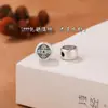 Prata Pura S999 Acessórios de Prata Dura 3D Joias Feitas à Mão DIY Acessórios de Joias Retro Prata 999 Palavra de Bênção Contas Separadas Acessórios de Contas Soltas