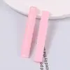 Verano Nuevo Polvo Fino Semitransparente con Purpurina 6 cm Parche Largo Plano Trapezoidal Material para Pasador de Pelo DIY Diseño Hecho a Mano Venta al por Mayor