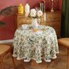 Lexuanxiu Mantel Jacquard de Lujo Ligero de Gama Alta Tela Decorativa Estilo Retro Americano Flor de Calabaza y Pájaro para Cafetería Hotel Fabricante