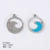 Accesorios Populares de Serie Marina Transfronterizos Accesorios para Joyería DIY de Aleación Colgante Colgante de Serie de Animales Azul Lago