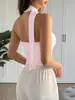 Sutiã de Tiras Decotado Estilo Francês para Mulheres, Estilo Verão Hot Girl, Barra Irregular, Top Camisola Outerwear Pura Desejo