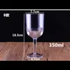 Copa de vino acrílica, copa de champán, copa de vino europea de plástico transparente, copa de brandy creativa para bar.