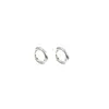 Pendientes de Aro Lisos Minimalistas de Moda para Mujer, Brazaletes Circulares Amigables con los Oídos, Elegantes Accesorios para Orejas de Estilo Minimalista con Personalidad Simple