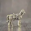 Figurillas Creativas de Latón Puro de Zorro, Cabra y Gato Artesanales para Decoración de Mesa de Sala de Estar en Casa Artesanías Pequeñas de Latón