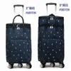 Bolsa de carrito retráctil bolsa de compras de supermercado plegable portátil Carrito de compras de rueda universal compras de comestibles carrito de arrastre para el hogar camping