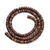 Cuentas espaciadoras de cáscara de coco, cuentas sueltas, color original nuevo, cáscara de coco, redondas planas, cuentas espaciadoras de madera, accesorios para joyería DIY, cuentas al por mayor