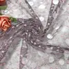 Tela bordada con lentejuelas directa de fábrica Malla bordada con cuentas Tela bordada Vestido súper de hada Tela de encaje para bodas
