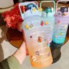 Taza de agua móvil super gran capacidad botella de agua portátil taza espacial taza con boquilla verano deportes fitness taza de agua transfronteriza venta al por mayor