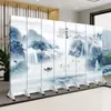 Divisória de Tela para Sala de Estar, Escritório em Casa, Salão de Beleza, Hotel, Estilo Chinês Moderno Novo, Parede Divisória Móvel de Luxo Leve