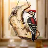 Pájaro Creativo de Madera Decoraciones de Pared 2D Adornos Colgantes Transfronterizos Suministros para Fiestas Manualidades