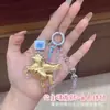Llave de Oro Puro 999 Caballo Volador Pequeño Princesa Cadena para Teléfono Móvil Colgante Regalo para Novia Cumpleaños