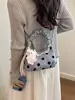 Moda Transfronteriza Bolso de Hombro Coreano de Lunares para Mujer, Bolso Versátil Tipo Dumpling, Nuevo Bolso Cruzado de Hombro Simple y Elegante 2026