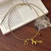 2026 Primavera/Verano Lujo Ligero Retro Trenzado Borla Colgante de Caballo Accesorios para Mujer Moda Versátil Collar para Suéter