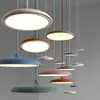 Lámparas colgantes de restaurante estilo italiano, luces LED para barra de bar, luces ajustables para mesa de comedor, diseño minimalista, nuevas lámparas para dormitorio o sala de té, arte de aluminio y hierro