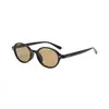 Gafas de Sol de Moda Estilo Influencer para Hombres y Mujeres, Esenciales de Aspecto Natural, Montura Ovalada Retro, Gafas de Sol Versátiles para Uso Diario con Protección UV