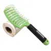 Peine de Estilo Esponjoso, Peine para Levantar la Corona del Cabello, Peine Curvo Grande, Peine de Pala, Peine para el Cabello, Peine Masajeador del Cuero Cabelludo, Peine Hueco