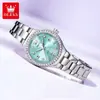 Patrocinio de Celebridad de Zhang Zhilin Reloj de la Marca Oris Sencillo con Incrustaciones de Diamantes Reloj Británico Reloj para Mujer con Calendario Simple Reloj para Mujer