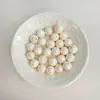 Cuentas Redondas Pequeñas de Frijol de Azúcar de Color Sólido, Galvanizadas con UV, Alto Brillo, Sueltas, para Pulsera DIY, Cuentas Espaciadoras, Accesorios de Bolsa