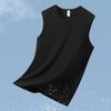Colete Masculino de Seda Gelada Modal para Verão Antibacteriano Anti-Ácaros Refrescante Secagem Rápida Camiseta sem Mangas para Fitness Esportes