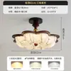 Luz de Teto para Quarto Flor de Tecido Criativa Formato Esférico Proteção Ocular Espectral Completa Através de Arco Quarto Infantil Quarto Principal Sala de Estudo Luz Ferro