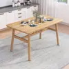 Juego de mesa y sillas de comedor nórdicas para el hogar, económico, tipo apartamento pequeño, mesa de comedor para 4 personas 6 personas, mesa de comedor comercial para catering, para propiedades de alquiler