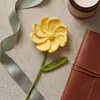 Flores de cacto feitas à mão, flores de fio trançado, flores de tricô, buquês artificiais para namorada, decorações para casa