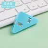 Clipe de canto de borda colorida cor sólida transparente pasta de arquivo clipe triangular material para prova de estudante Canto de Livro clipe de escritório anti-rolagem