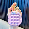 Chaveiro Máquina de Toupeira Pizza Máquina de Garra Brinquedo de Presente Pequeno Pingente para Mochila de Estudante Chaveiro de Carro