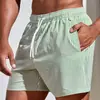 Pantalones Cortos Rectos Simples para Hombre Pantalones Cortos de Playa Casuales Pantalones Cortos Camuflaje Sueltos Bloques de Color Pantalones Cortos de Baloncesto