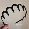Aro para el pelo de estilo coreano con dientes rotos, parte superior craneal alta, para mujer, para salir, especial para Internet, gancho para el pelo rojo, nuevo estilo 2024, para lavarse la cara