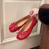 Zapatos de Ballet con Lazo Estilo Dulce para Mujer, Suela Plana, Nuevo Modelo Verano 2026, Zapatos de Abuela Suaves de Ponerse Fácil, Zapatos Individuales Versátiles