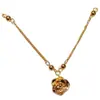 Collar de Camelia Moda Oro Arena Cadena para Clavícula de Lujo Ligero Sencillo Popular en Tiktok Retro Nicho Versátil Collar de Flor